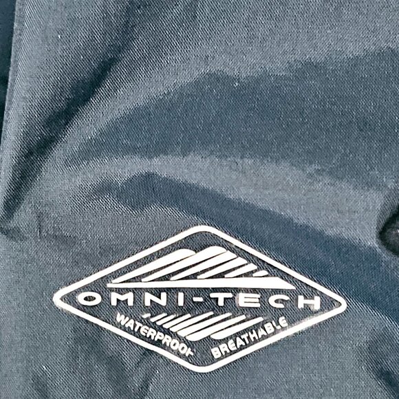Columbia Womens Omni-Tech Waterproof Jacket Navy‎ S Nylon ~JA117.12 - Picture 8 of 8